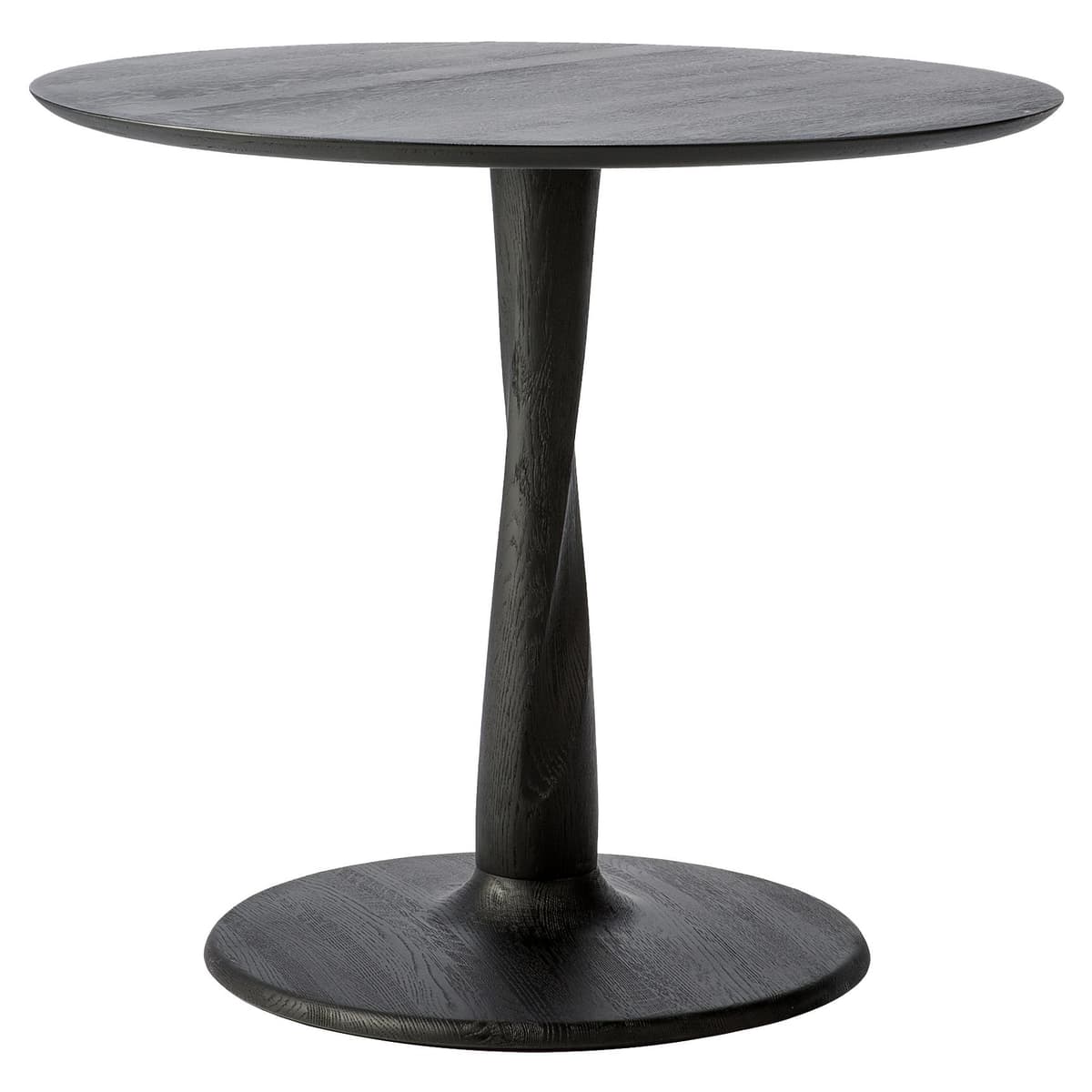 Ethnicraft Torsion Eettafel 90 Zwart Eiken