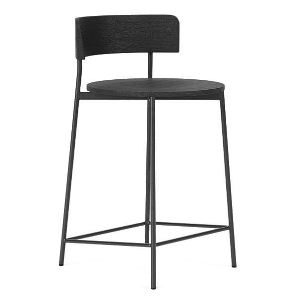 FÉST Friday Barkruk 60 Zwart Ongestoffeerd