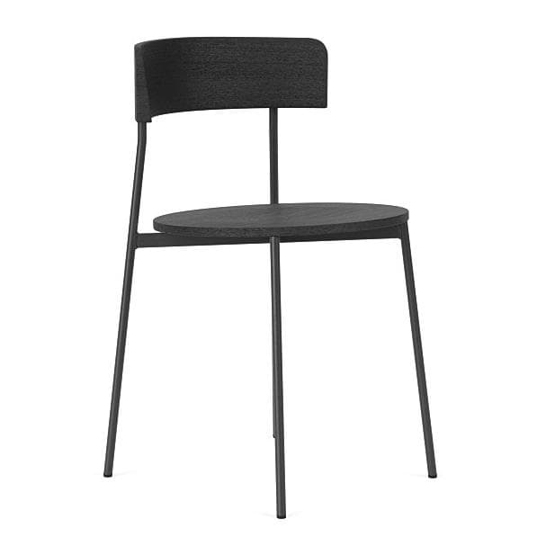 FÉST Friday Stoel Zwart Ongestoffeerd