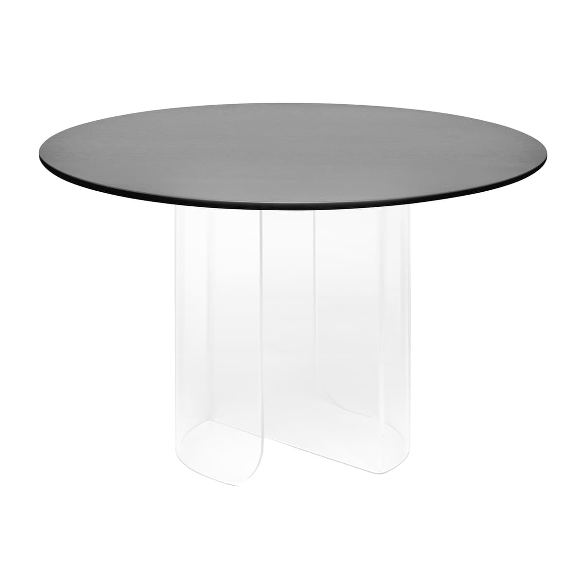 FÉST Plateau Eettafel 120 Transparant Zwart Blad