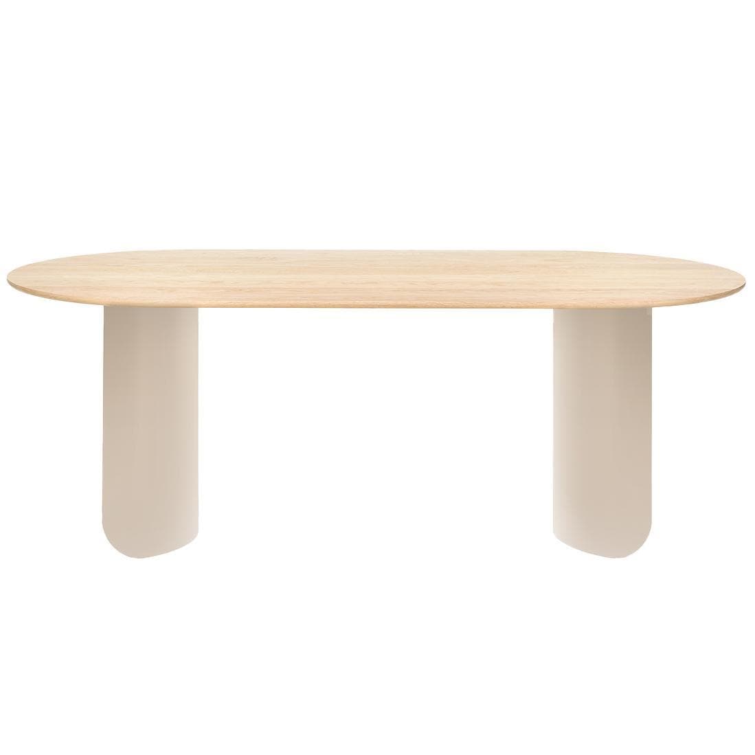 FÉST Plateau Eettafel 200x90 Sand Eiken Blad