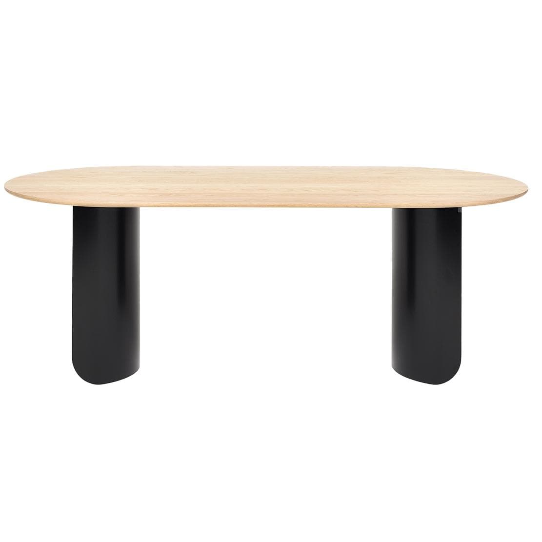 FÉST Plateau Eettafel 200x90 Zwart Eiken Blad