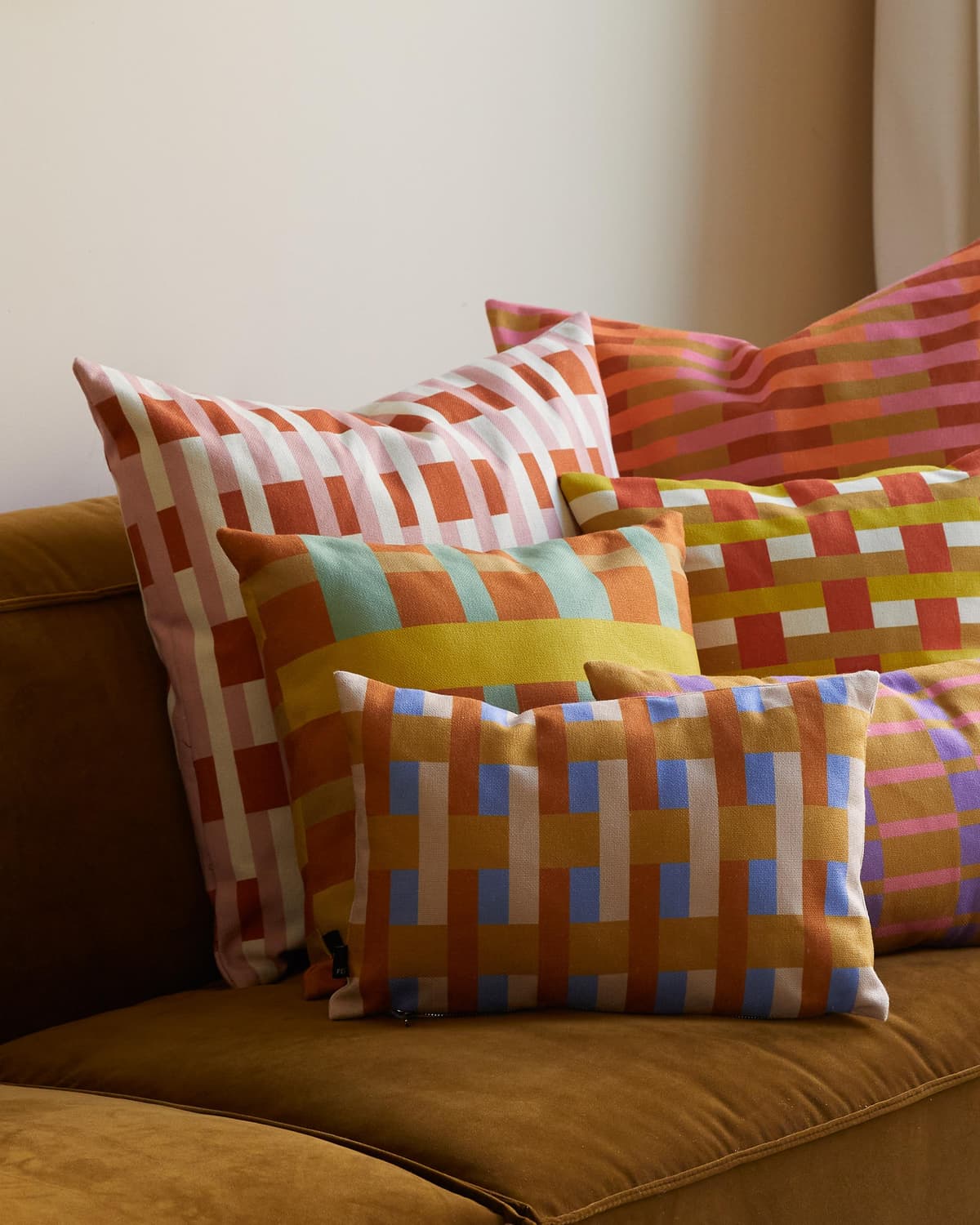 FÉST Striped Kussen 45x30 Baja Blauw thumbnail 2