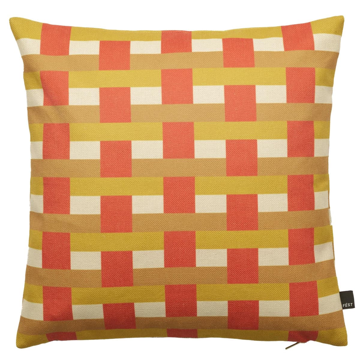 FÉST Striped Kussen 45x45 Yellow
