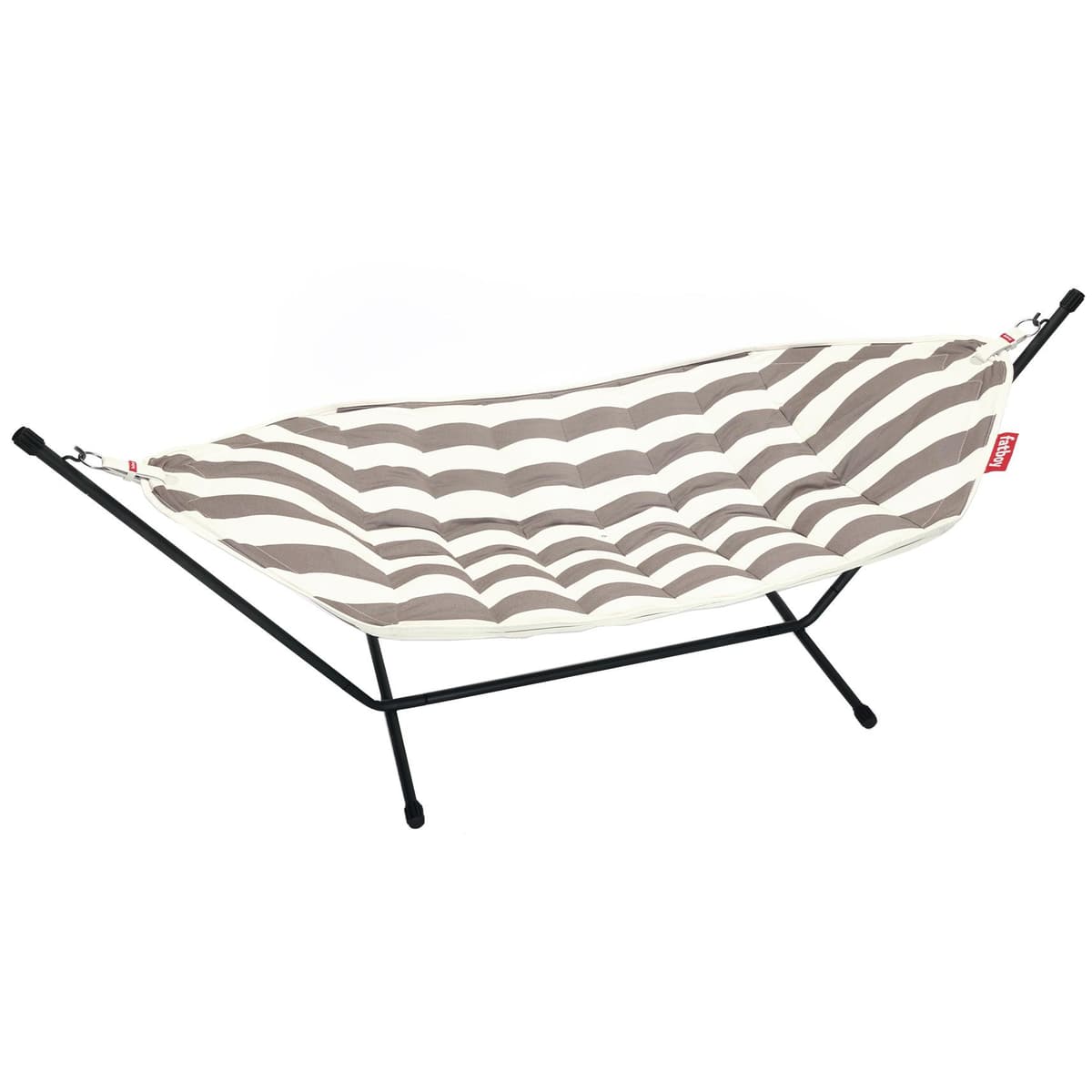 Fatboy Headdemock Superb Hangmat Stripe Cacao Rack Black