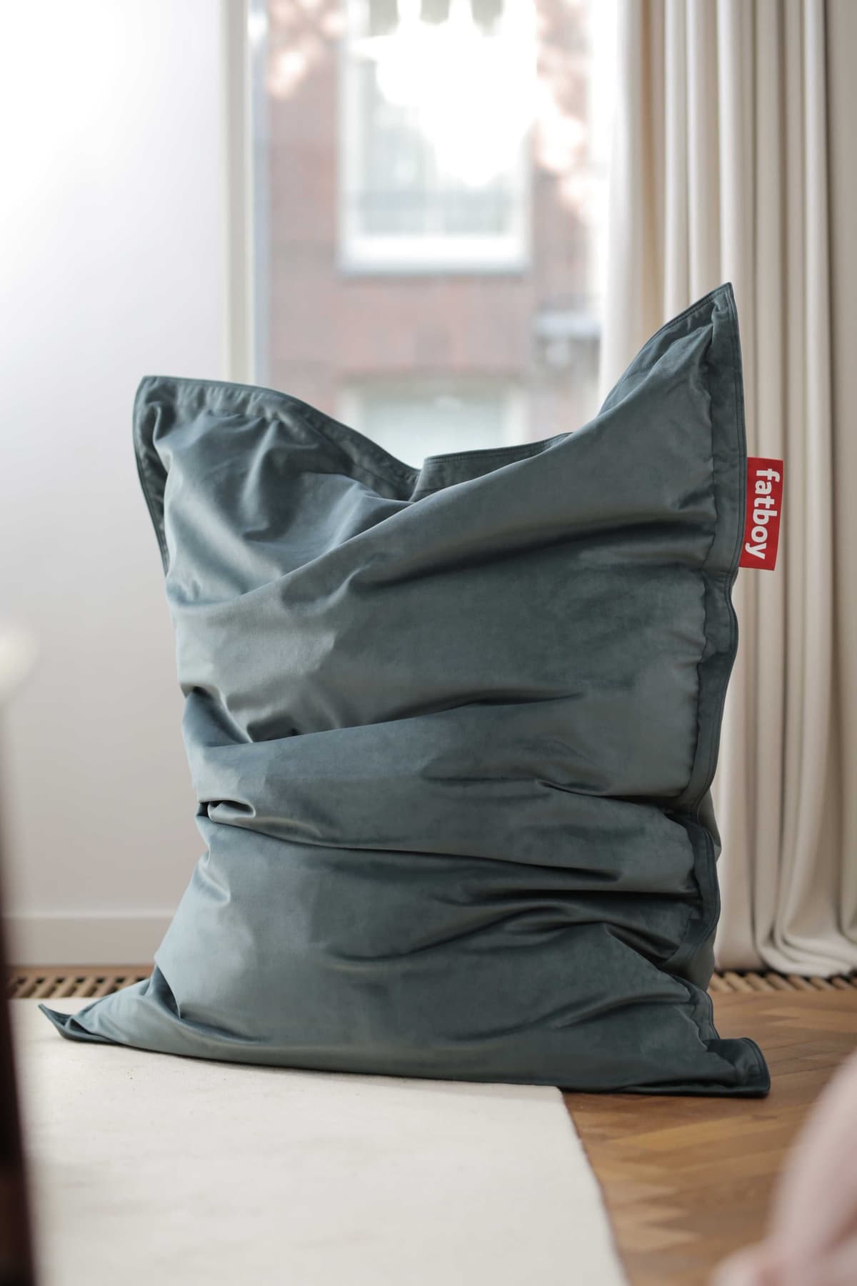 Fatboy Original Slim Velvet Zitzak Recycled Taupe thumbnail 4