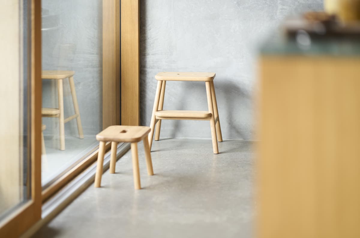 FDB Møbler J180 Opstapkruk Eiken Naturel thumbnail 2