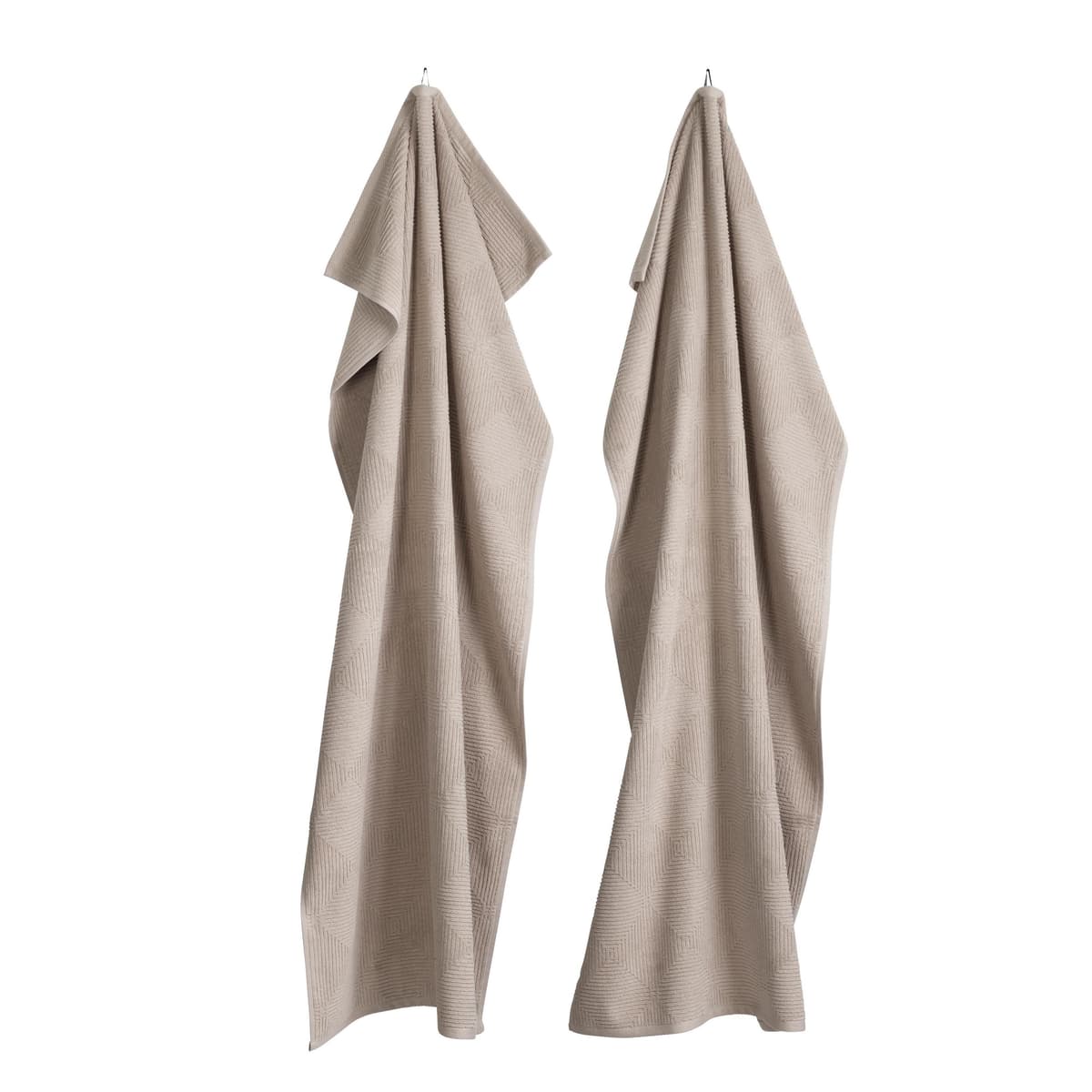 FDB Møbler R33 Handdoek 70x140 Set Van 2 Beige