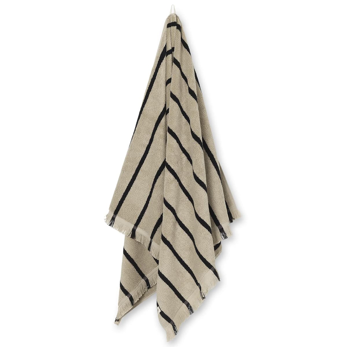 Ferm Living Alee Badlaken 70x140 Black/sand