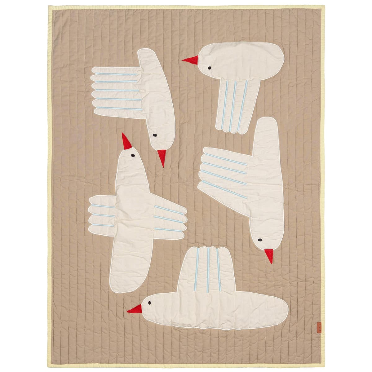 Ferm Living Bird Quilted Plaid 80x110