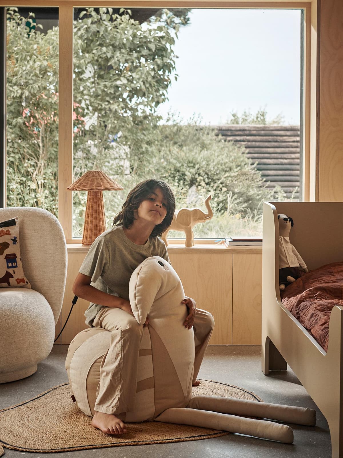 Ferm Living Birdy Junior Zitzak Off-white thumbnail 2