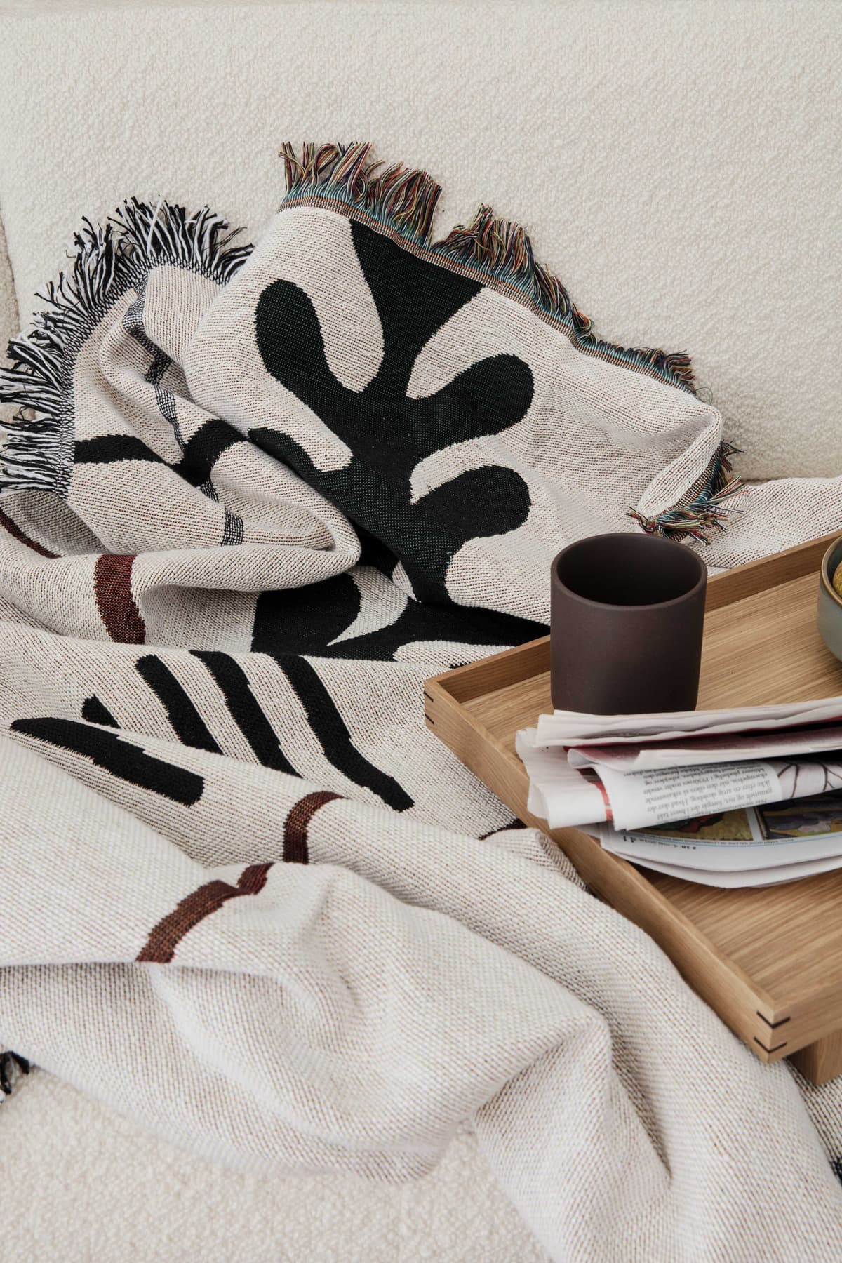 Ferm Living Bon Dienblad Large Zwart thumbnail 4