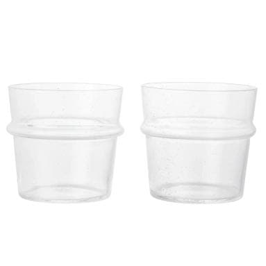 Ferm Living Boya Low Glazen Set Van 2 Clear