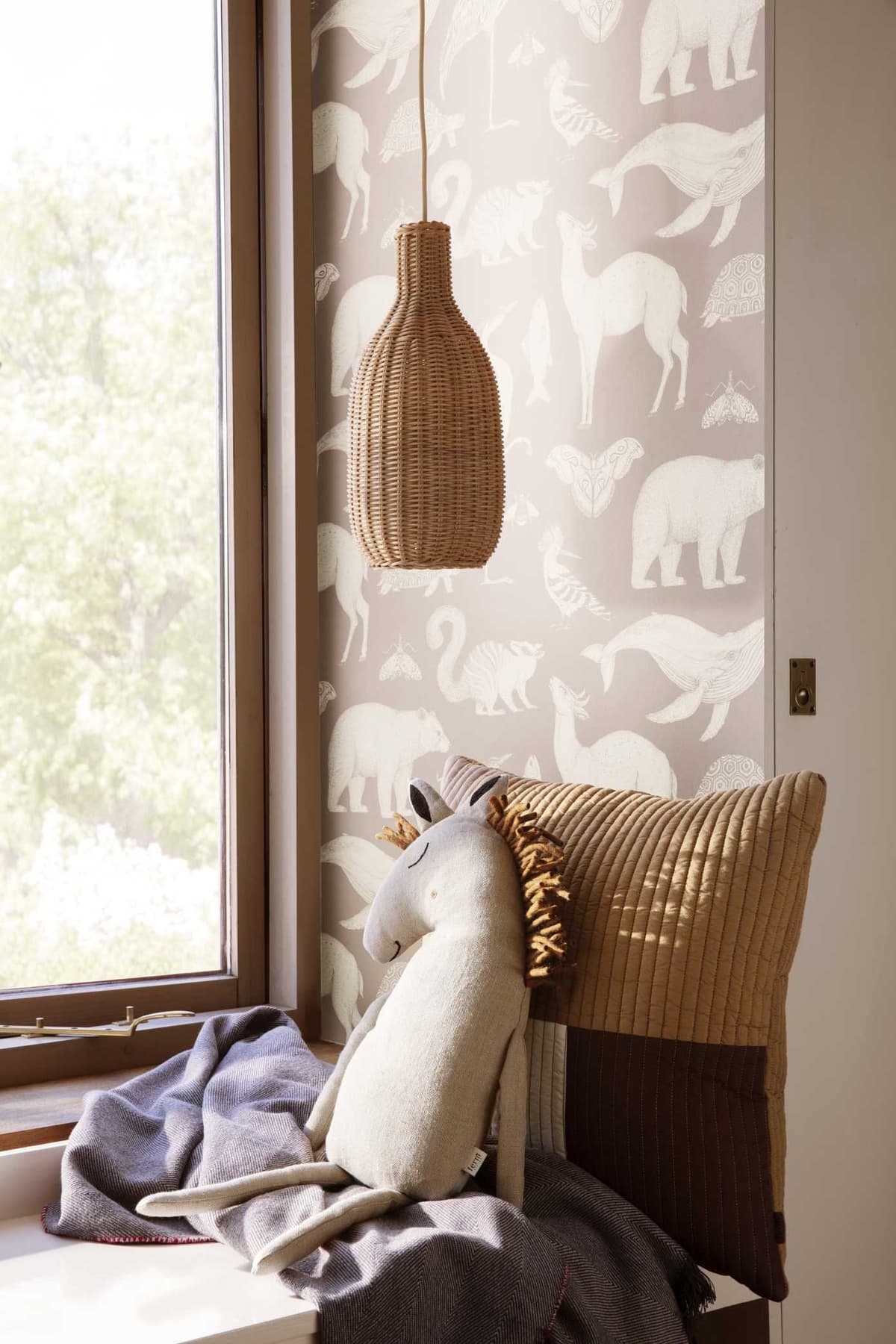 Ferm Living Safari Horse Knuffel Naturel thumbnail 2