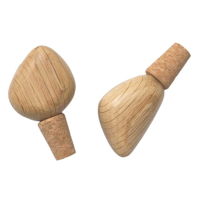 Ferm Living Cairn Wijnstopper Set Van 2 Eiken