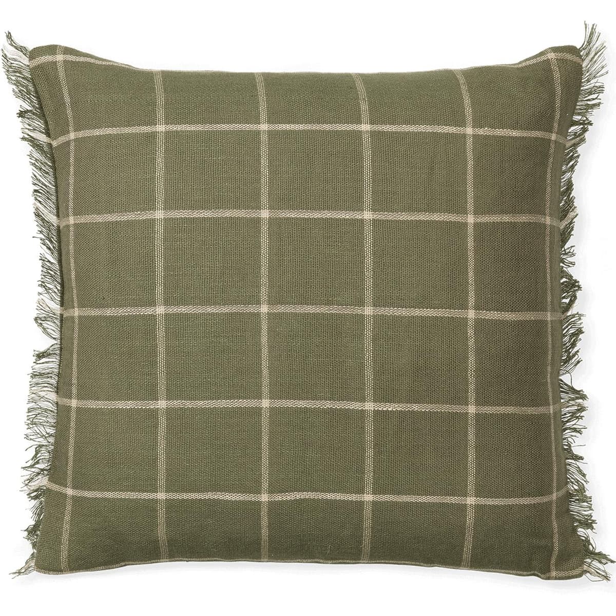 Ferm Living Calm Kussen 50x50 Olive Off-white