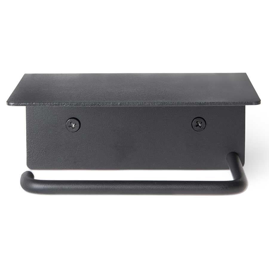 Ferm Living Dora Toiletrolhouder Met Plankje Black