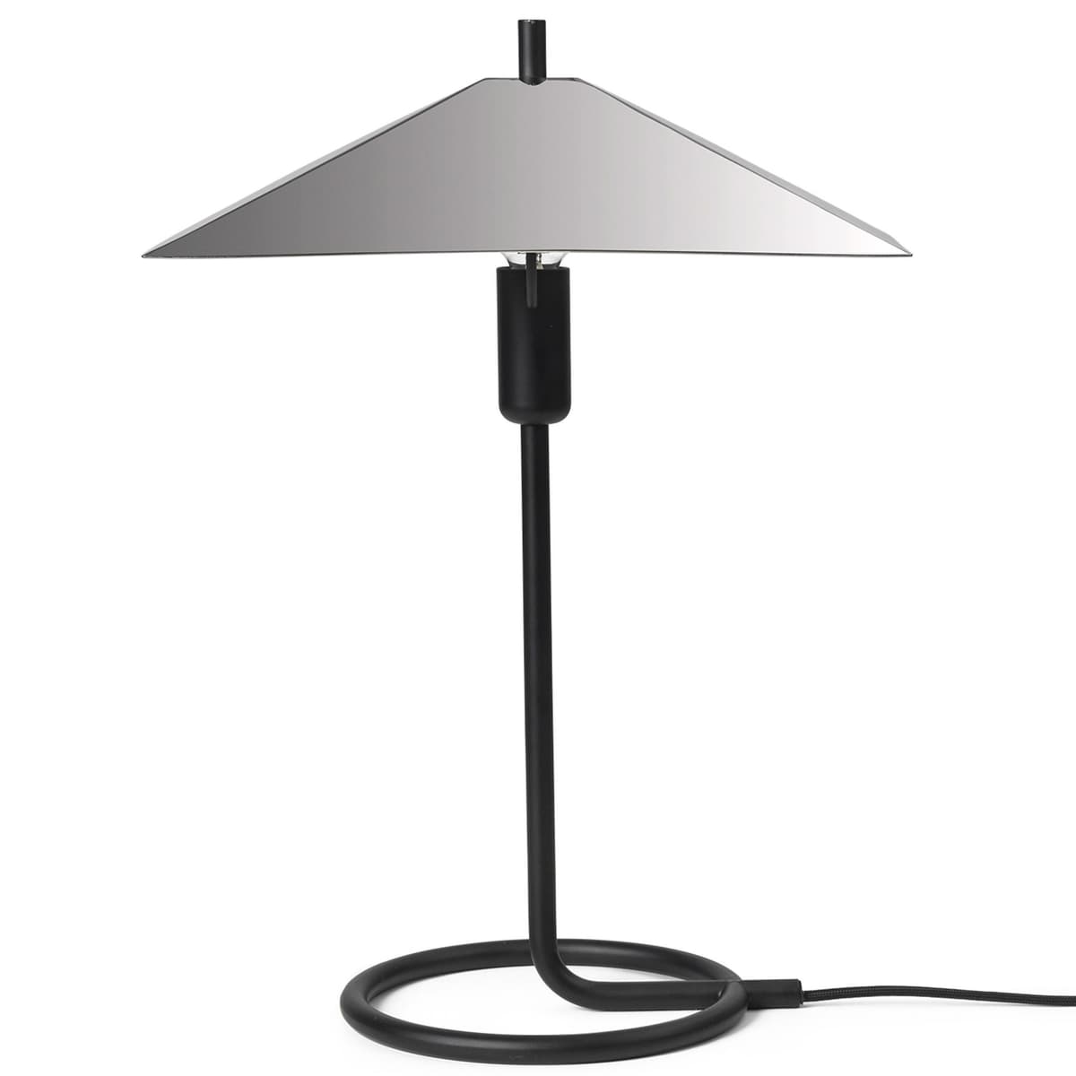 Ferm Living Filo Tafellamp Square Black/mirror Polished