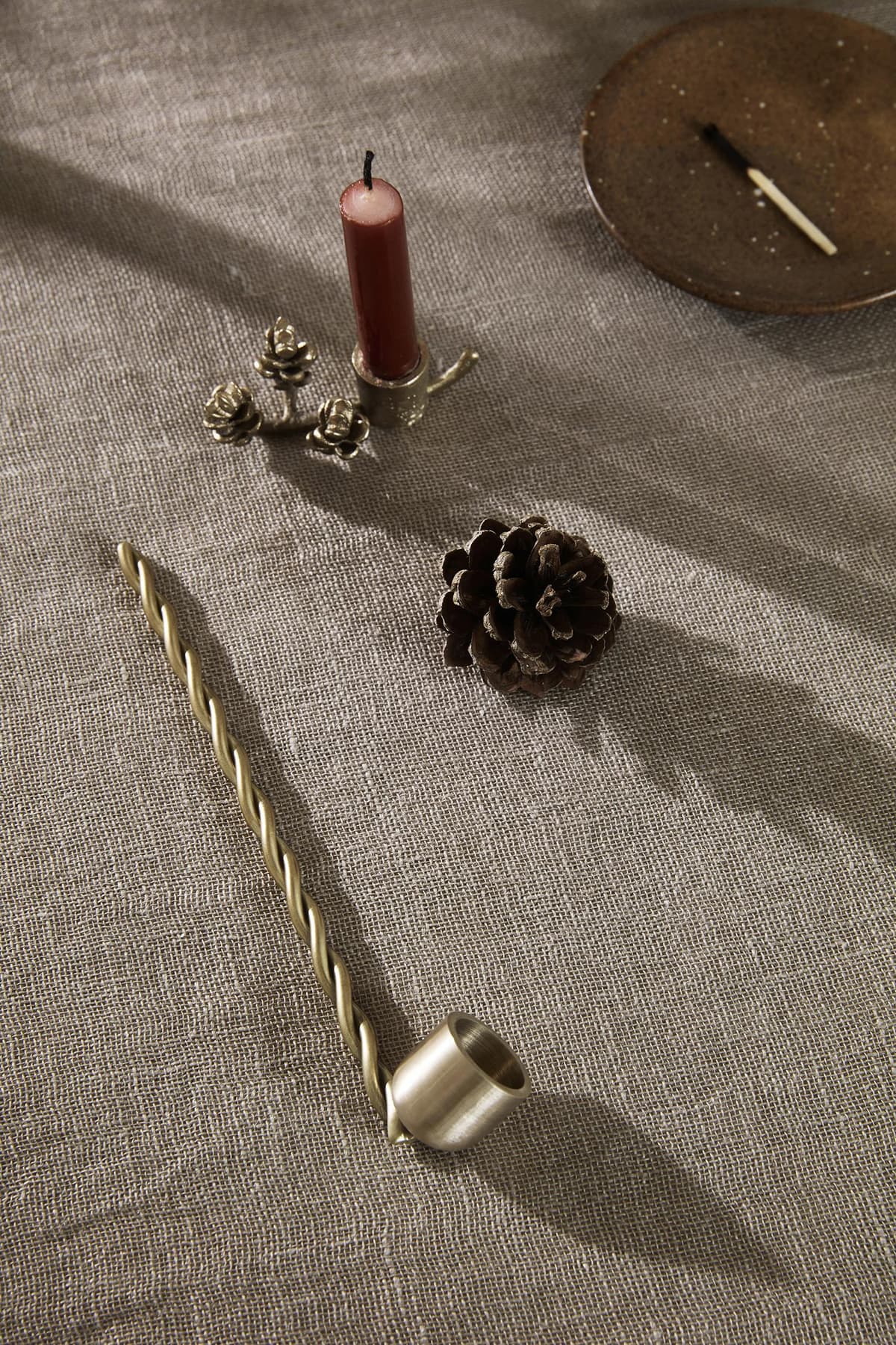 Ferm Living Forest Kandelaar Brass thumbnail 3