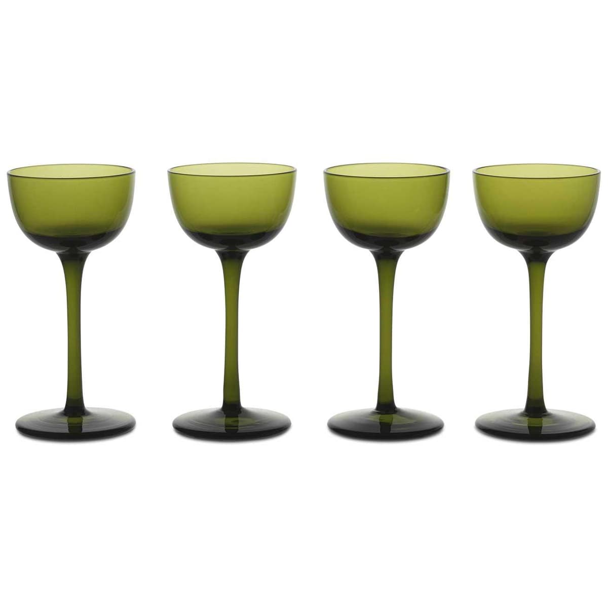 Ferm Living Host Liqueur Glas Set Van 4 Moss Green