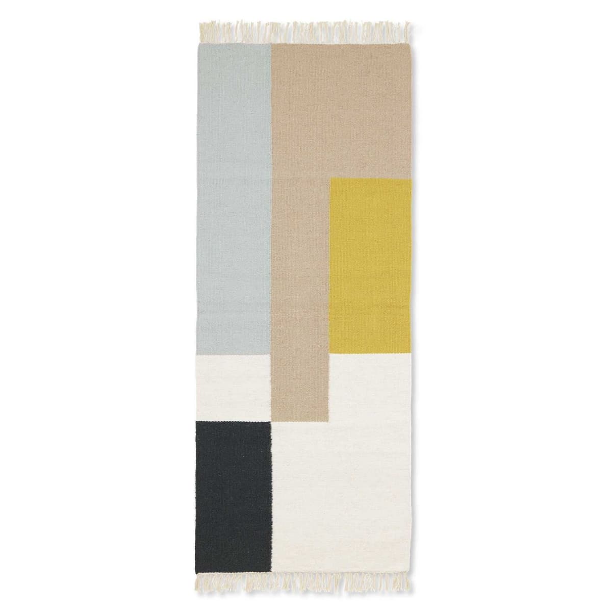 Ferm Living Kelim Vloerkleed 70x180 Squares