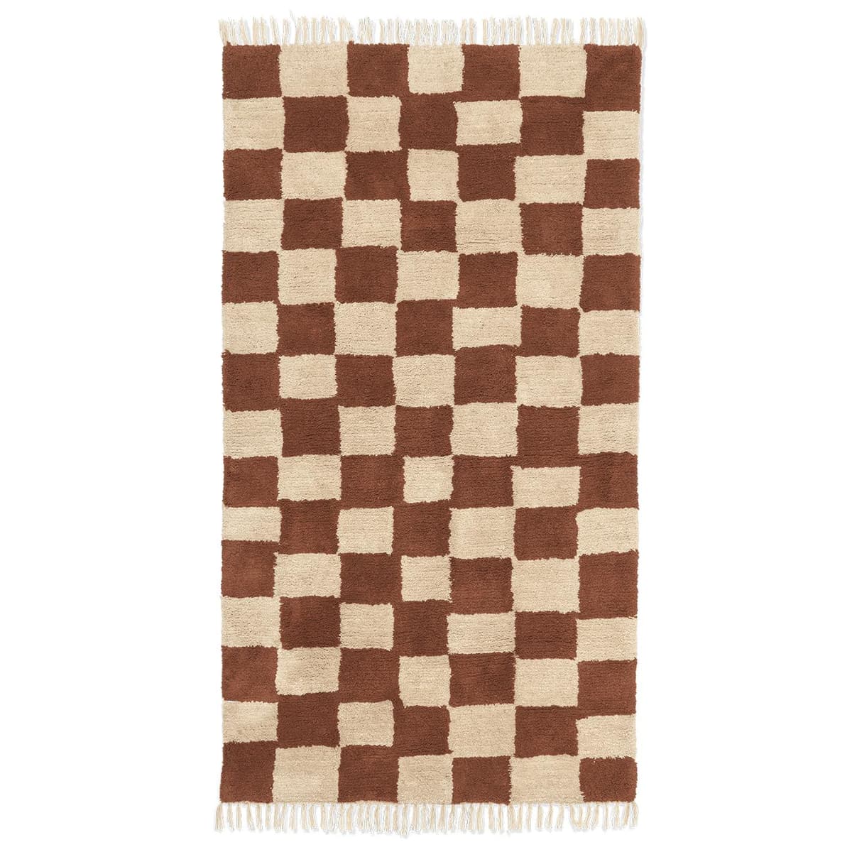 Ferm Living Mara Washable Vloerkleed 80x150 Roest