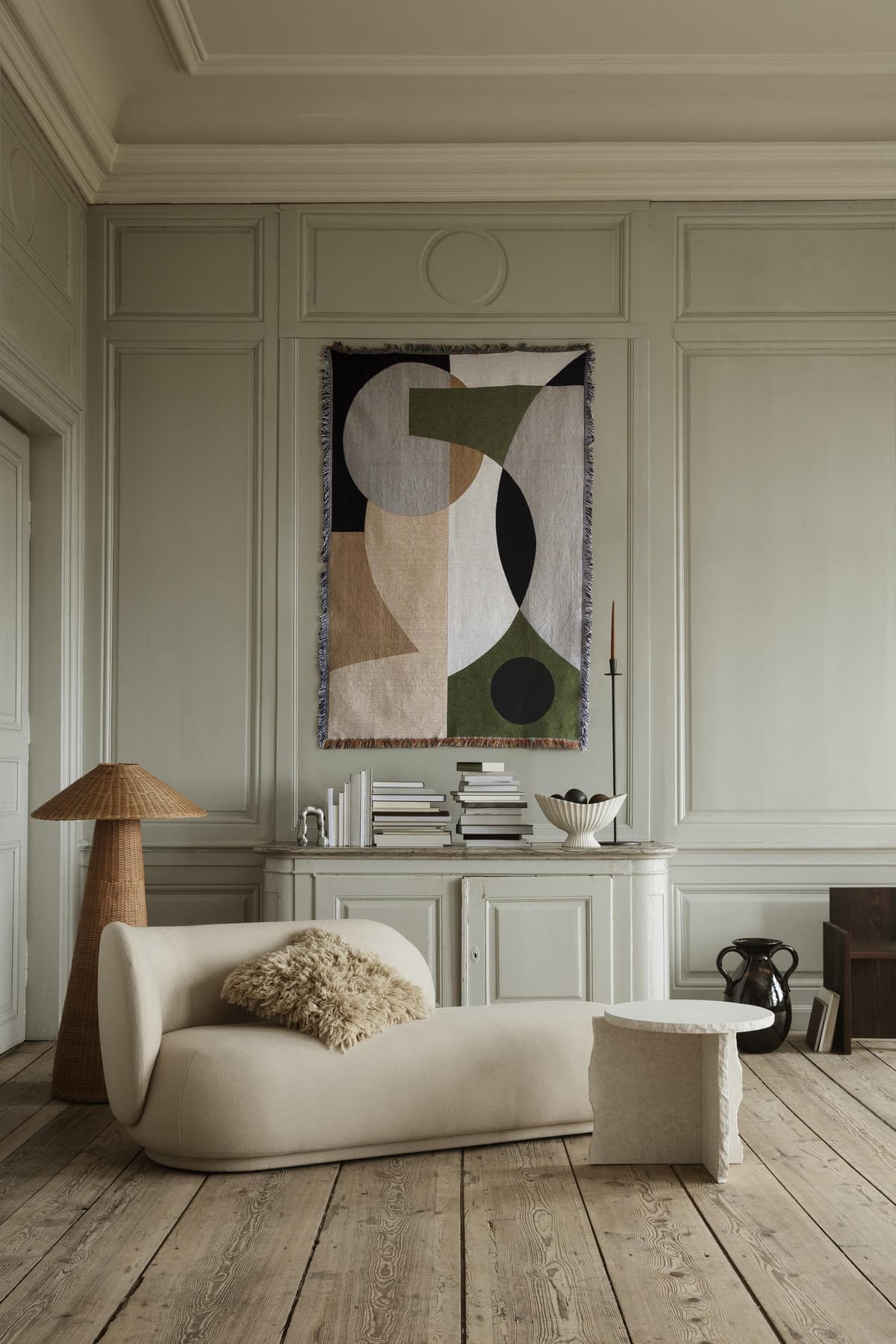 Ferm Living Meadow High Pile Kussen 50x50 Light Sand thumbnail 4