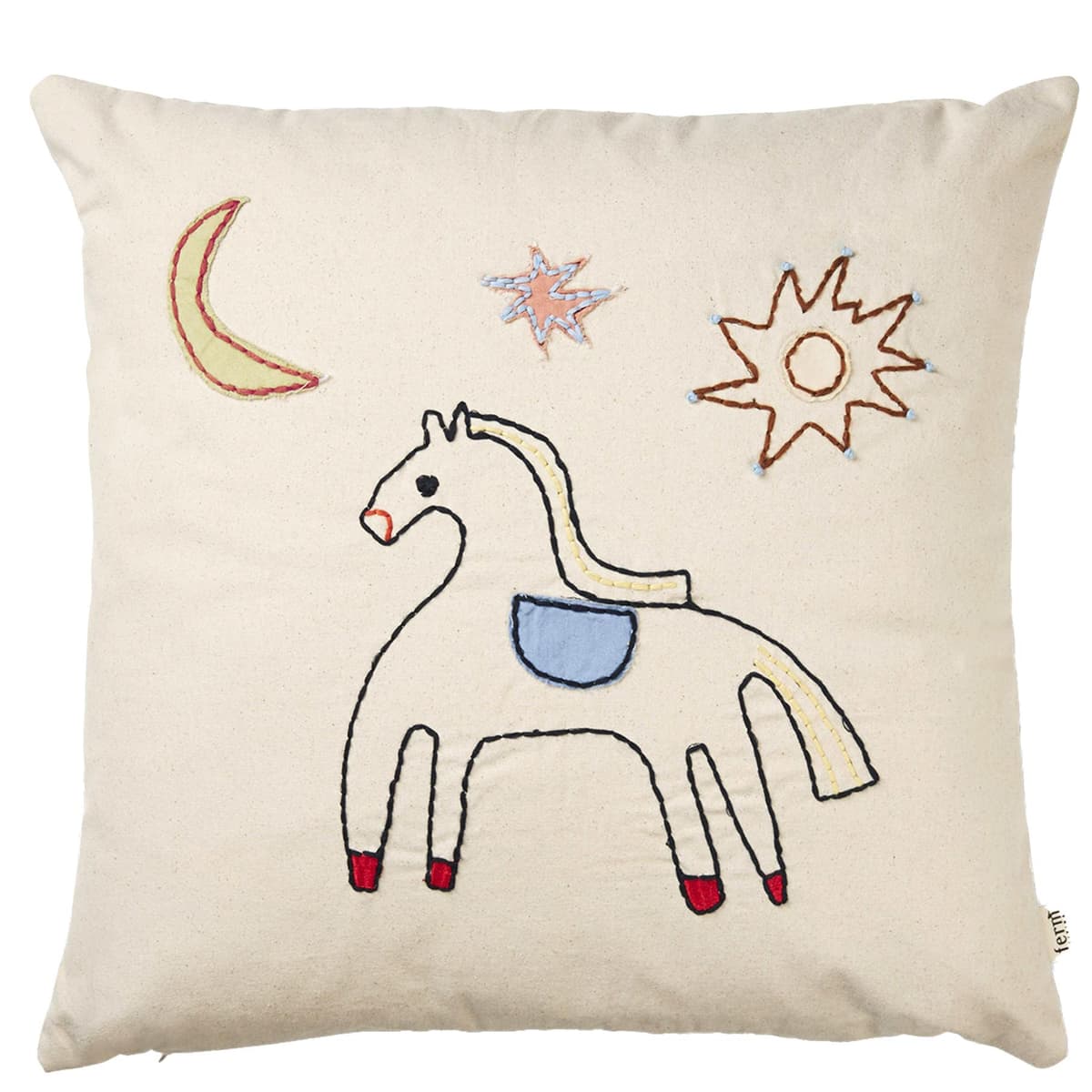 Ferm Living Naive Kussen 40x40 Horse
