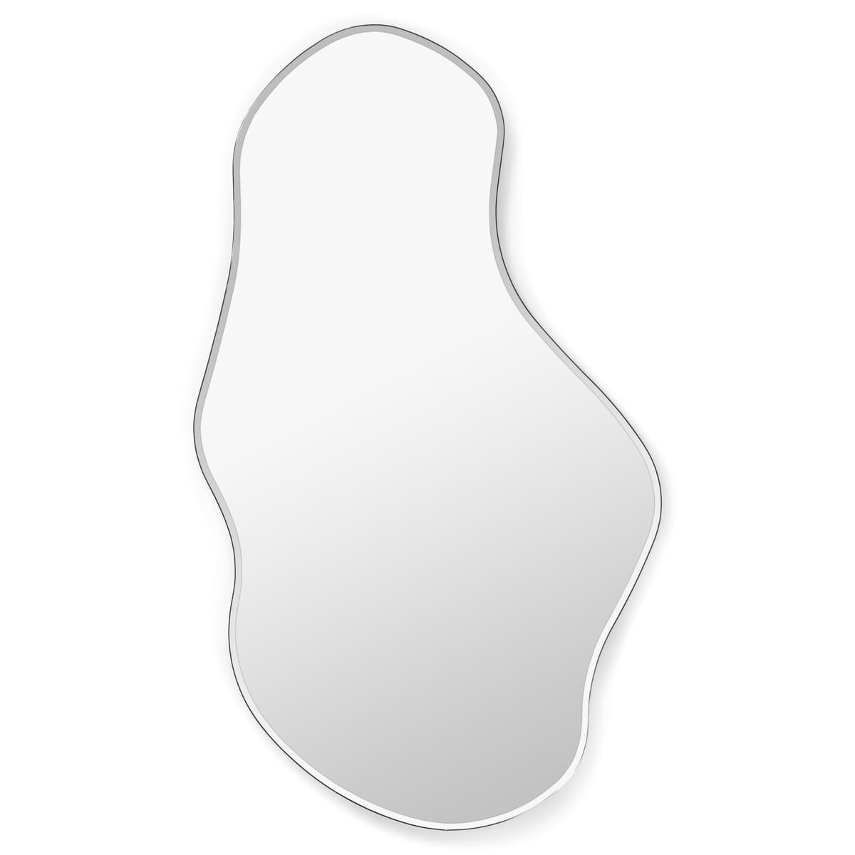 Ferm Living Pond Spiegel Organisch Large Dark Chrome