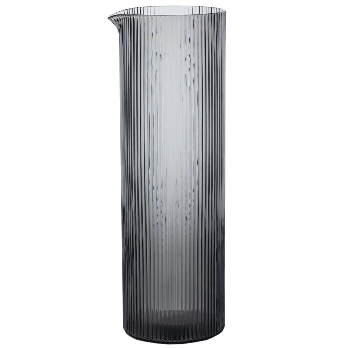 Ferm Living Ripple Karaf 1L H25,5 Smokey Grey