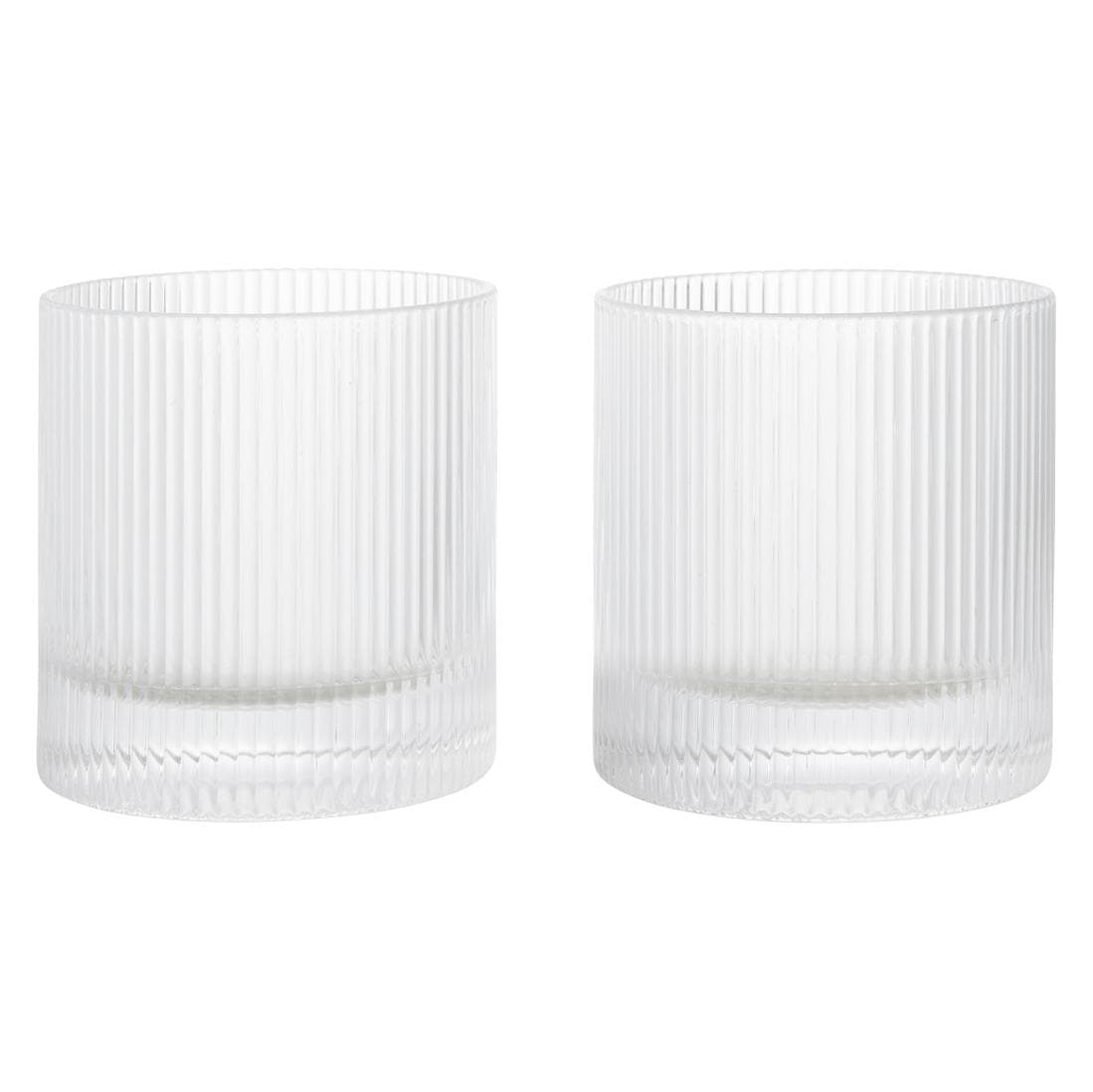 Ferm Living Ripple Tumbler Glazen Set Van 2 Clear