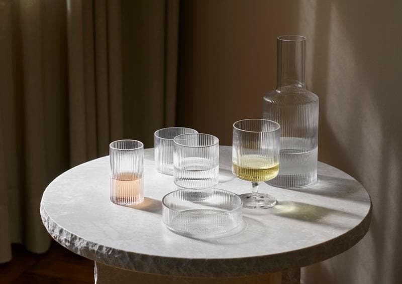 Ferm Living Ripple Glas Set Van 2 Frosted thumbnail 4
