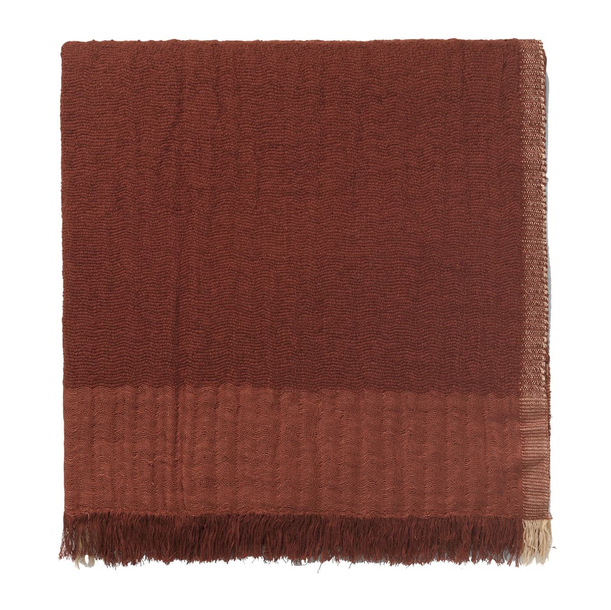Ferm Living Weaver Plaid 170x120 Red Brown