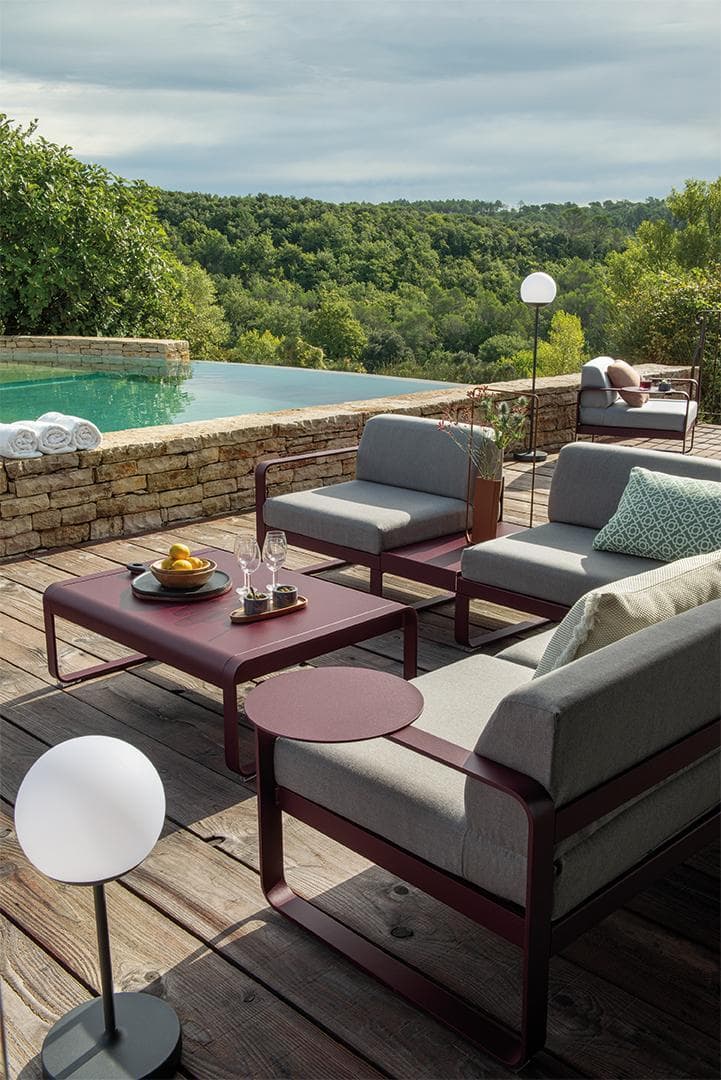 Fermob Bellevie Armrest Shelf Bijzettafel Red Ochre thumbnail 2