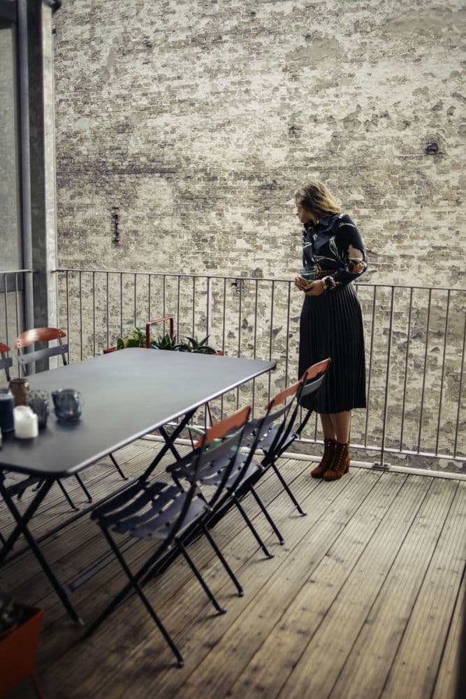 Fermob Caractère Tuintafel 90x190 Deep Blue thumbnail 2