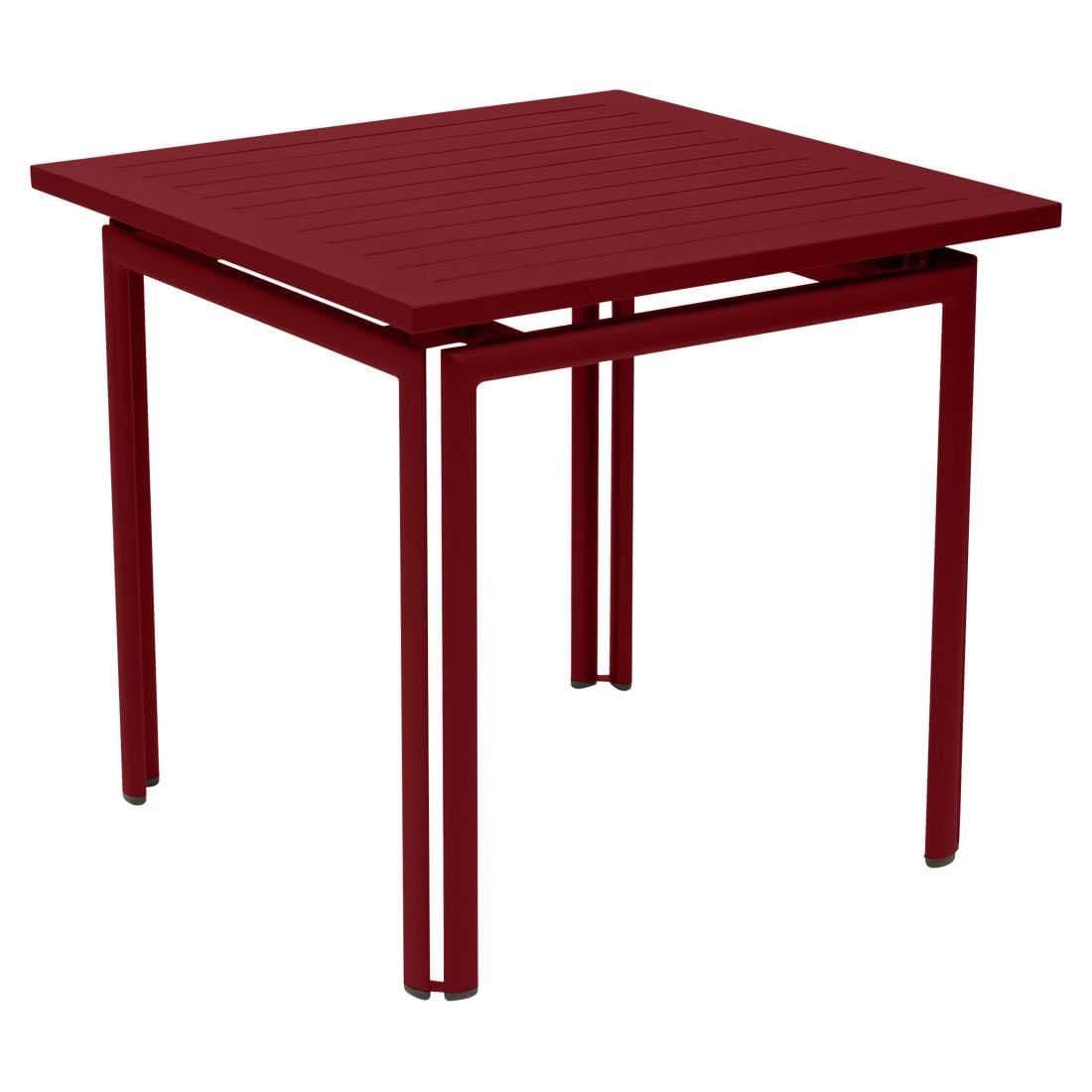 Fermob Costa Tuintafel 80x80 Chili