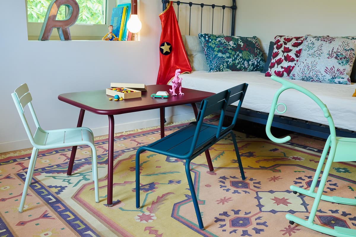 Fermob Luxembourg Kinder Tuintafel 57x57 Red Ochre thumbnail 3