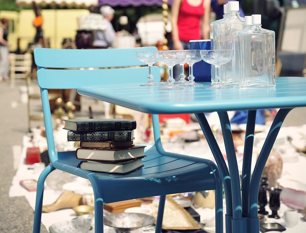 Fermob Luxembourg Statafel Buiten Acapulco Blue thumbnail 2