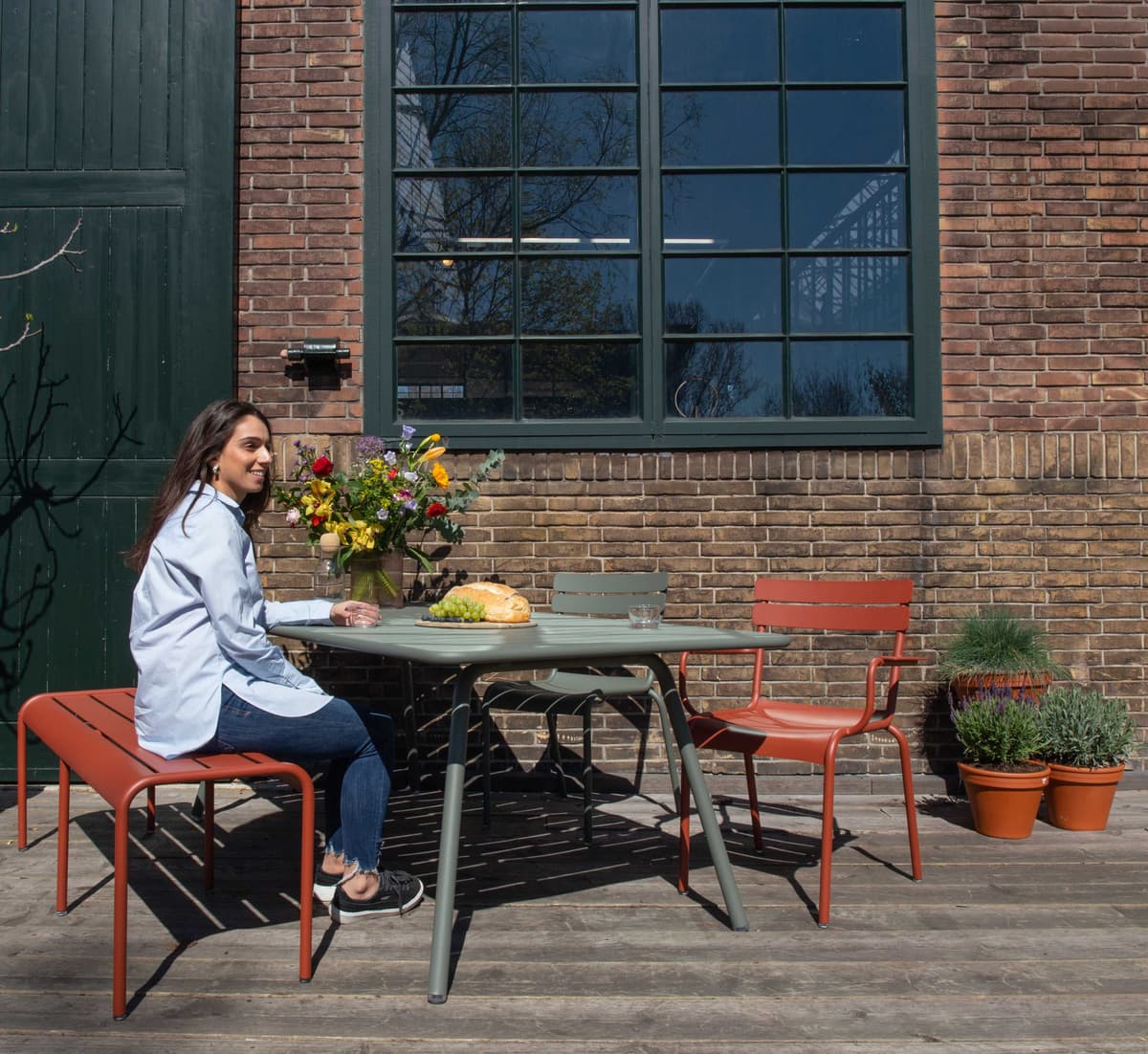 Fermob Luxembourg Tuintafel 165x100 Nutmeg thumbnail 2