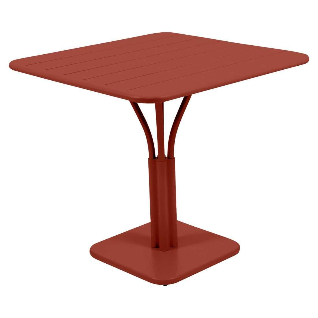 Fermob Luxembourg Tuintafel 80x80 Red Ochre