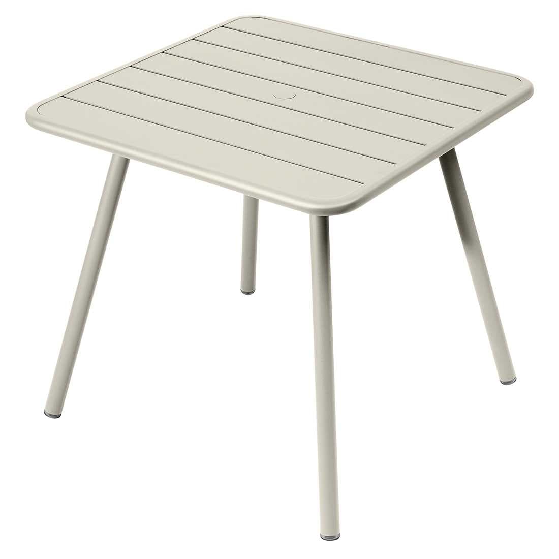 Fermob Luxembourg Tuintafel Vierpoot 80x80 Clay Grey
