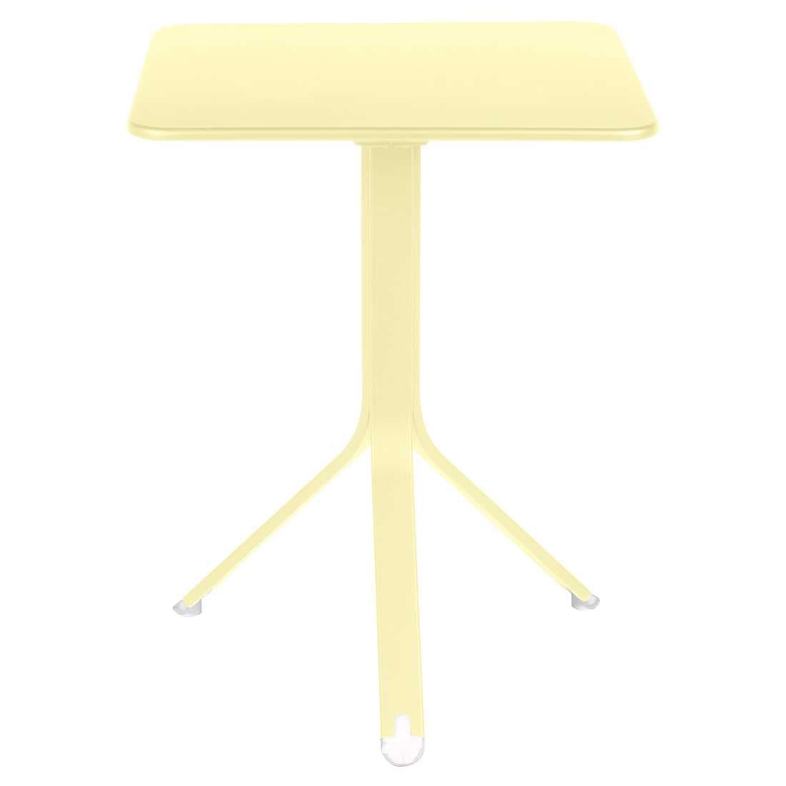 Fermob Rest'o Tuintafel Vierkant 57x57 Frosted Lemon