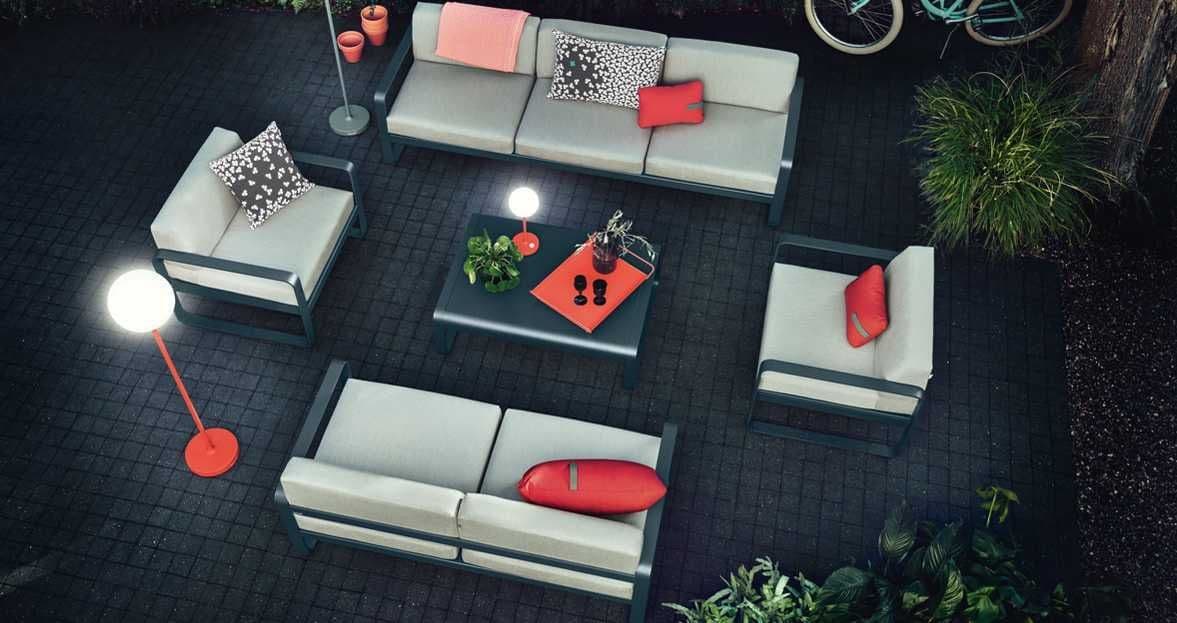 Fermob Trèfle Outdoor Kussen 68x44 Red Ochre thumbnail 4