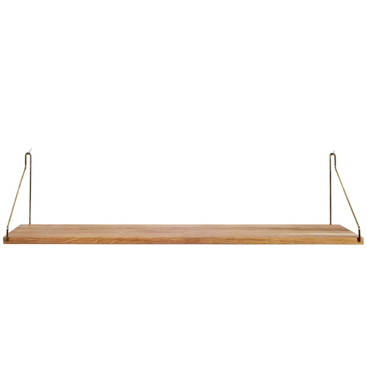 Frama Shelf Wandplank 80x20 Naturel/messing