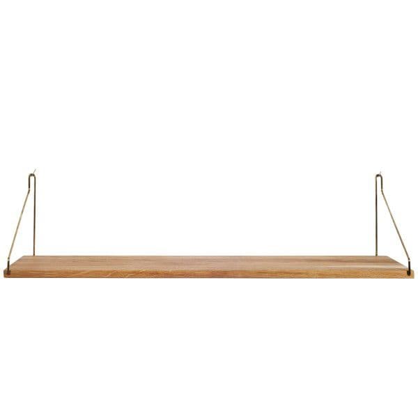 Frama Shelf Wandplank 80x27 Naturel/messing