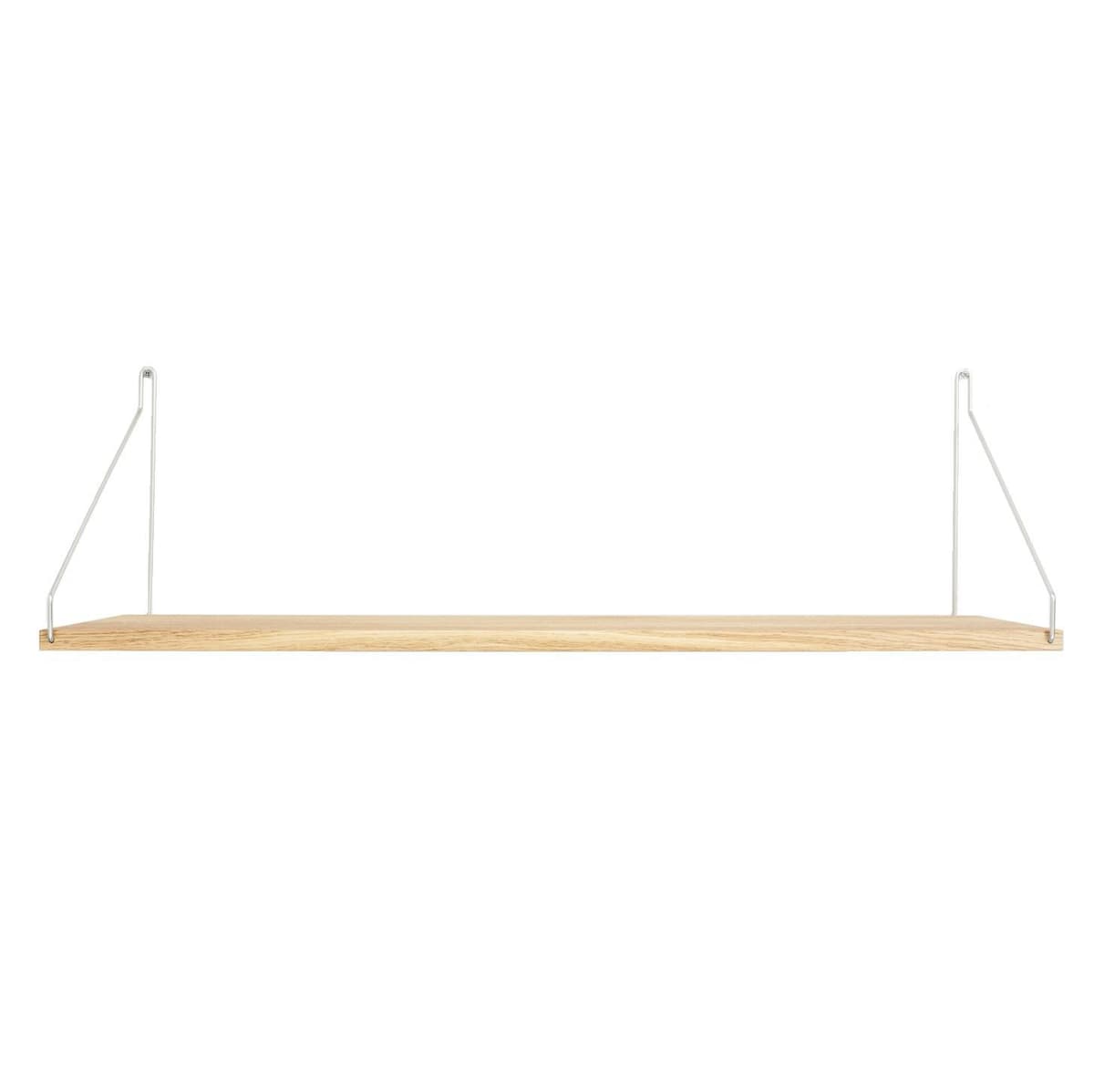 Frama Shelf Wandplank 80x27 Wit Geolied/roestvrijstaal