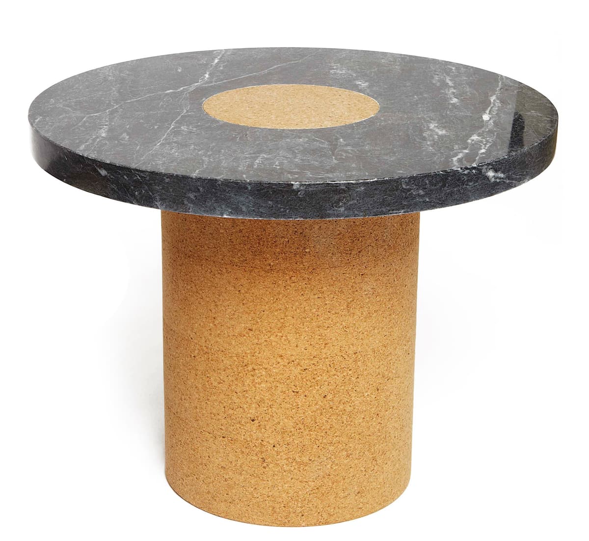 Frama Sintra BijzettafelØ60 Kurk/Ruivina Marmer Zwart