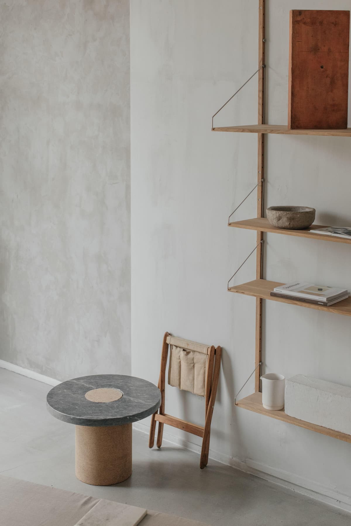 Frama Sintra BijzettafelØ39 Kurk/Estremoz Marmer Wit thumbnail 2