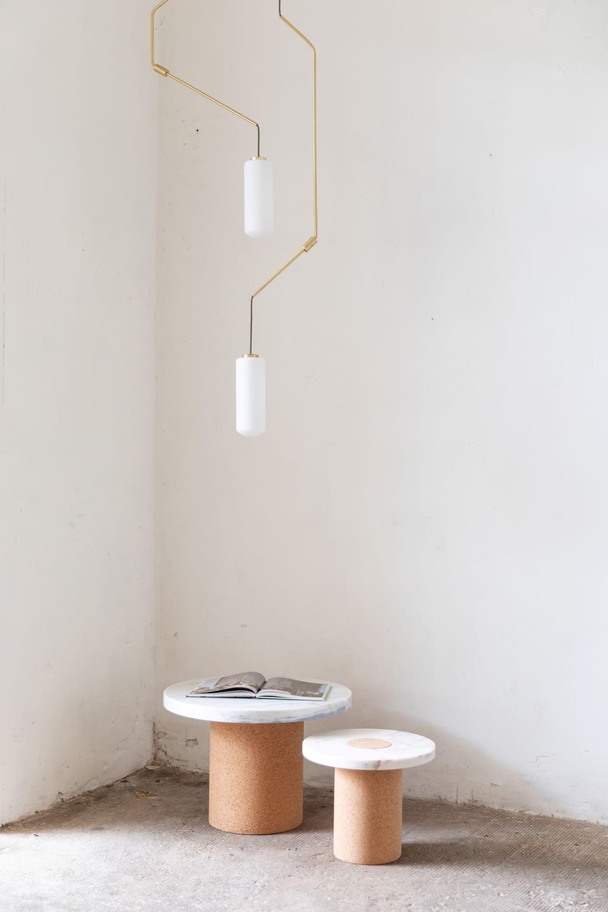 Frama Sintra BijzettafelØ39 Kurk/Estremoz Marmer Wit thumbnail 4