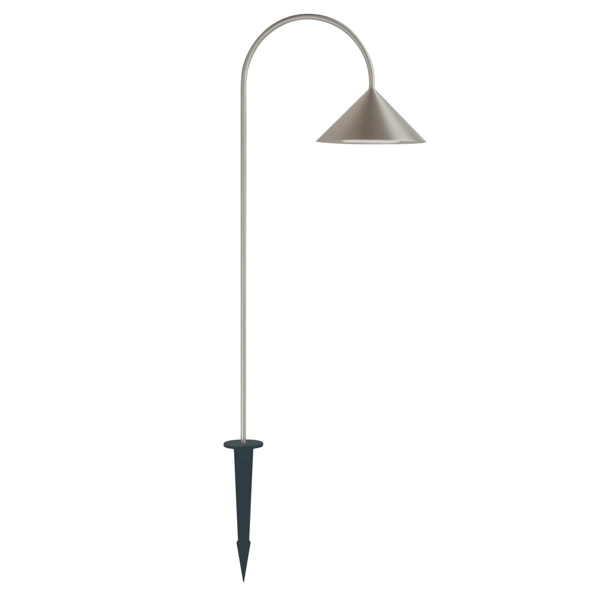 Frandsen Grasp Sokkellamp H60 LED Oplaadbaar Brushed Roestvrij Staal